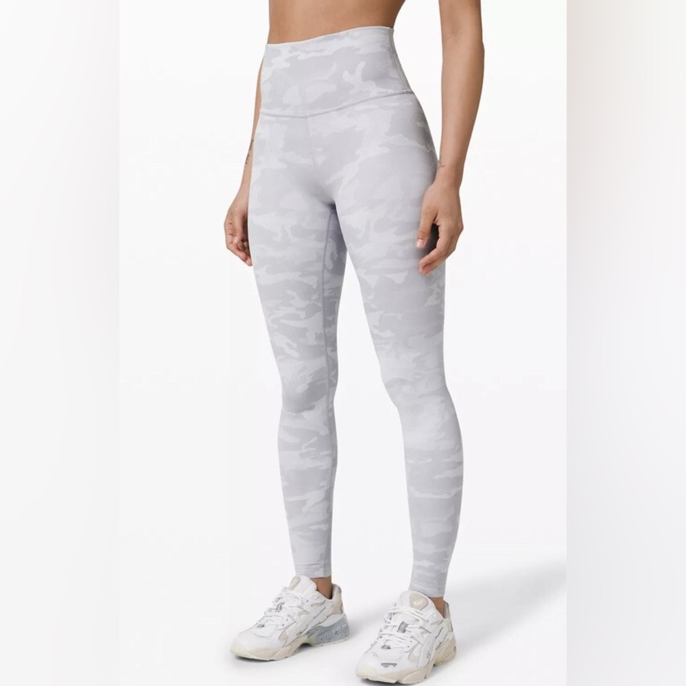 Lululemon white/grey camo leggings